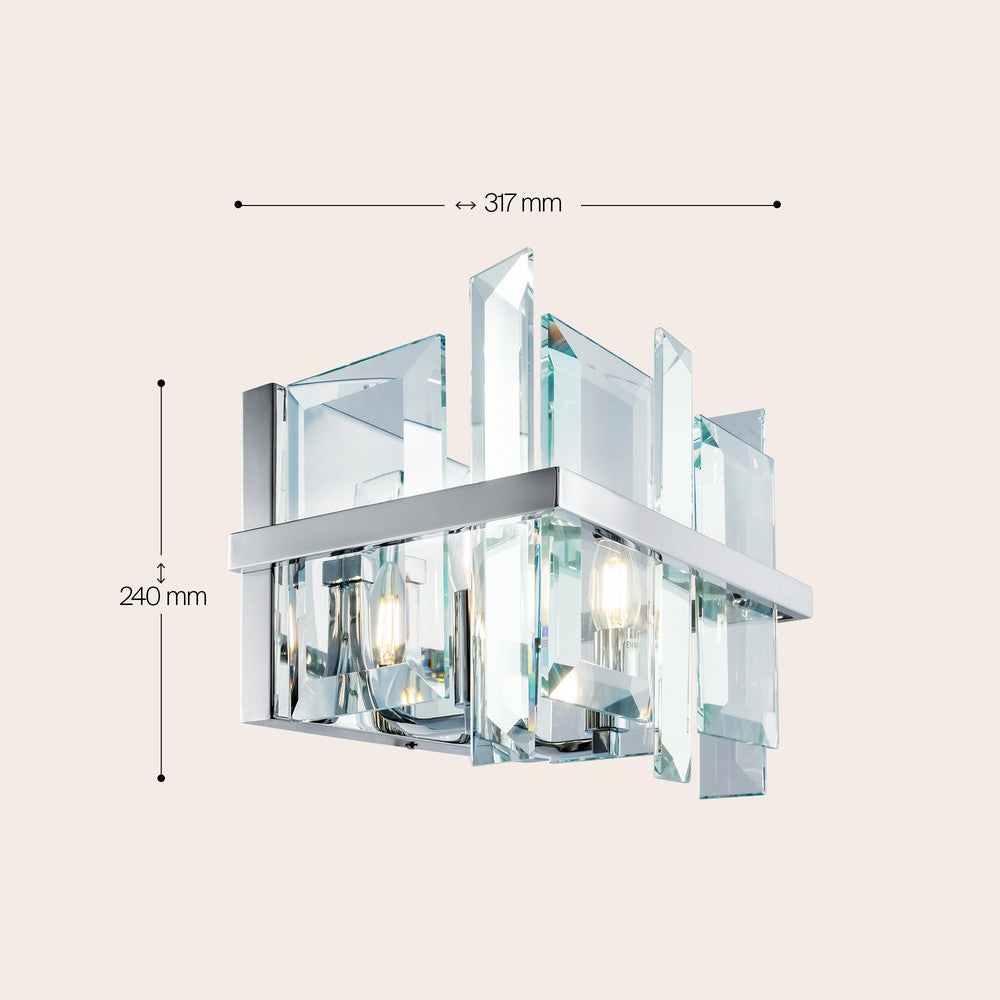 Cerezo Wall Lamp With Chrome Styling-Maytoni-South Charlotte Fine Lighting