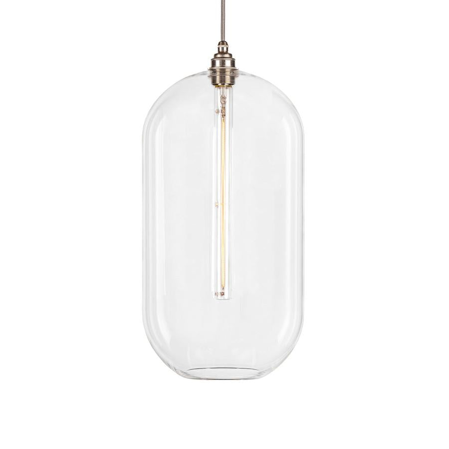 Charlton XL large glass pendant lights UK sold by South Charlotte Fine Lighting
