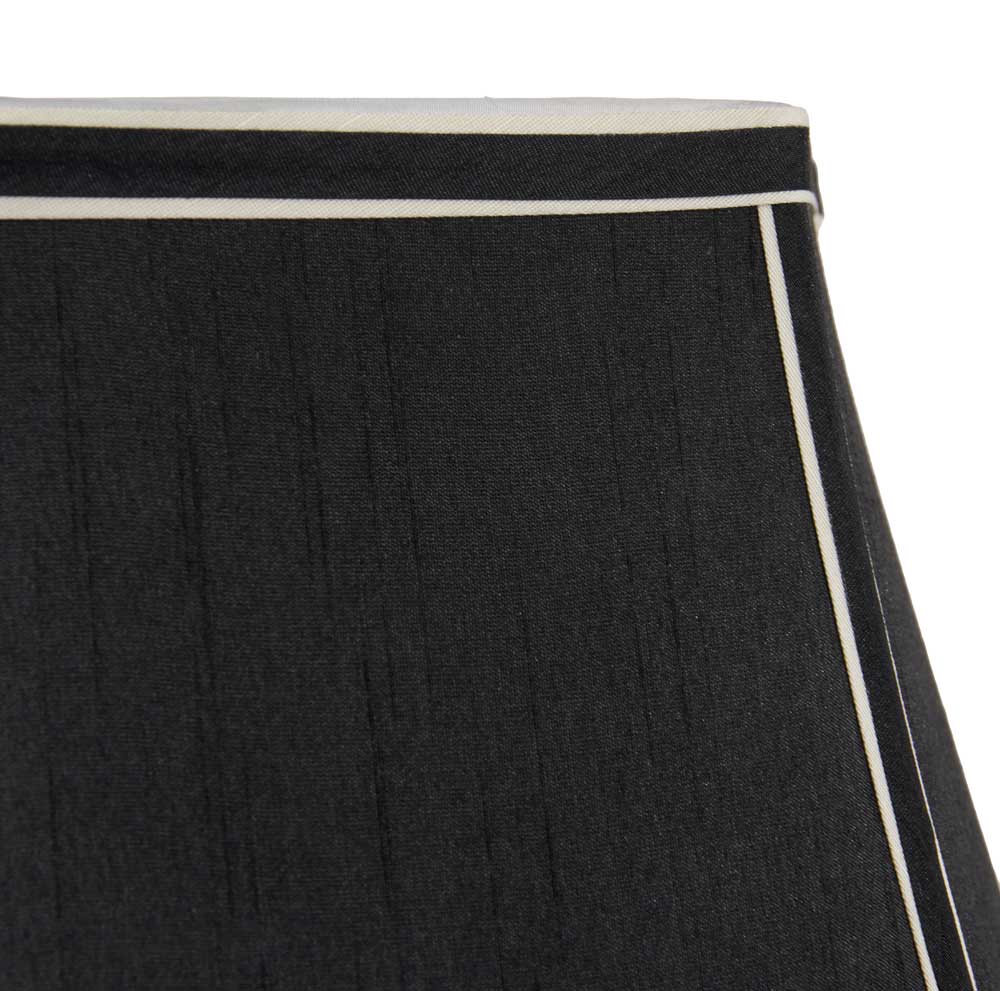 Lyla black polysilk bowed empire lampshade detailing