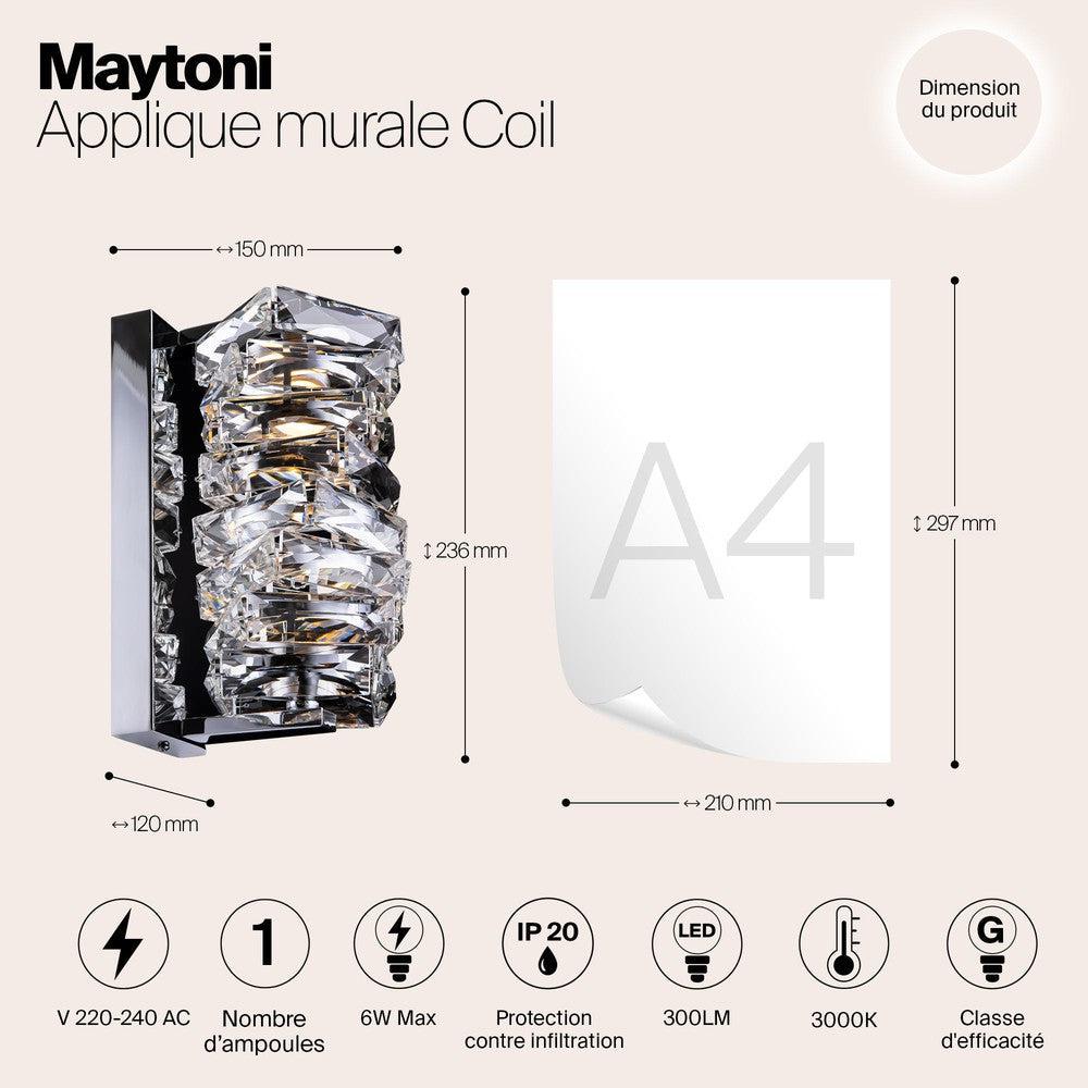 Coil Wall Lamp With Chrome Styling-Maytoni-South Charlotte Fine Lighting