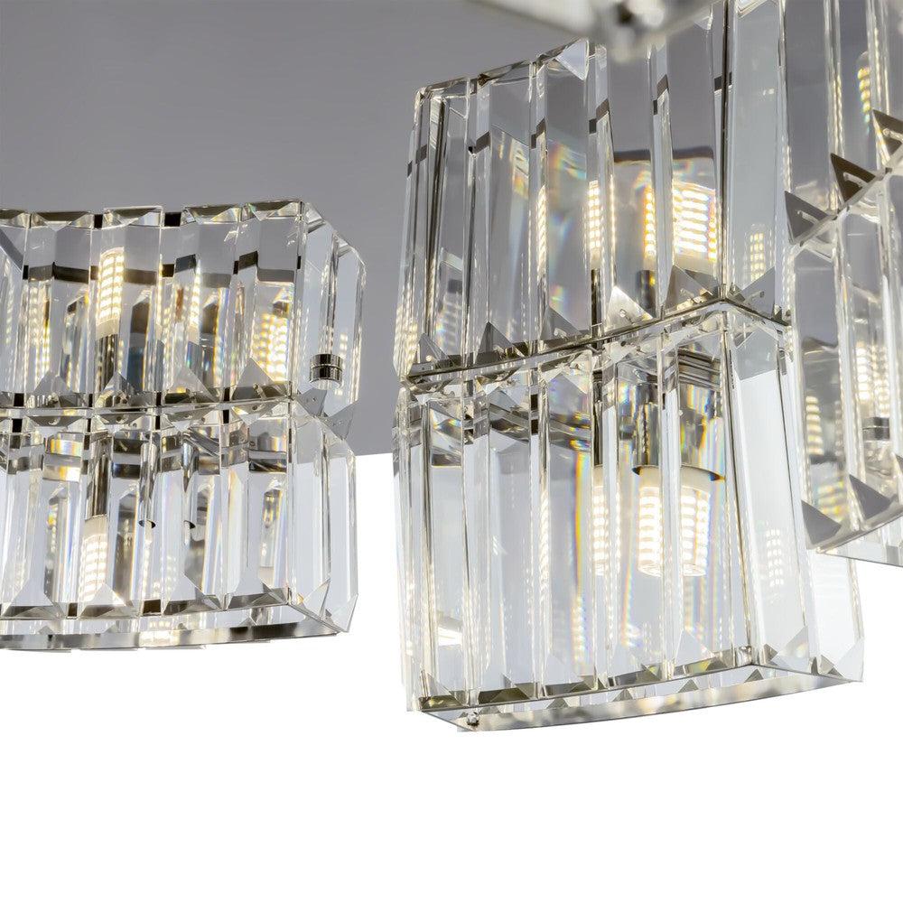 Colline Chandelier Wide With Chrome Styling-Maytoni-South Charlotte Fine Lighting