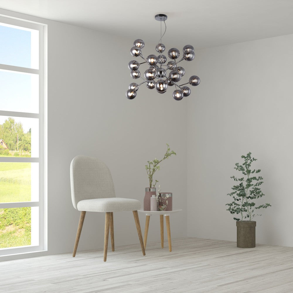 Dallas Deep Chandelier With Chrome Styling-Maytoni-South Charlotte Fine Lighting