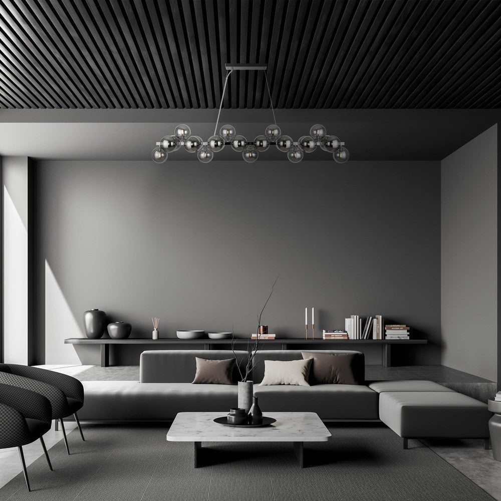 Dallas Linear Twist Pendant Lamp With Chrome Styling-Maytoni-South Charlotte Fine Lighting