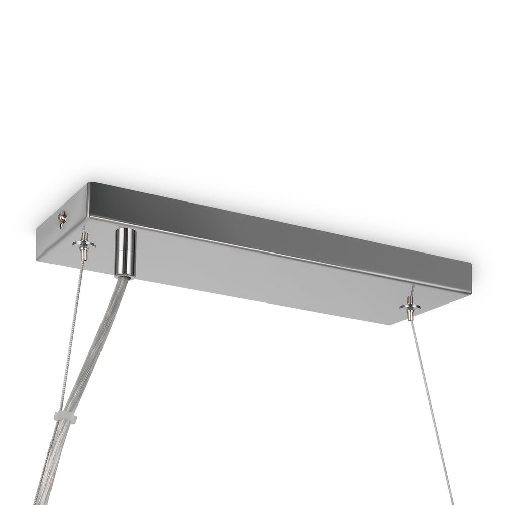 Dallas Linear Twist Pendant Lamp With Chrome Styling-Maytoni-South Charlotte Fine Lighting