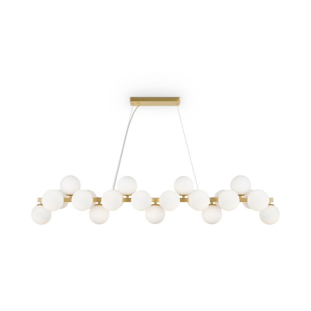 Dallas Linear Twist Pendant Light With Gold Styling-Maytoni-South Charlotte Fine Lighting