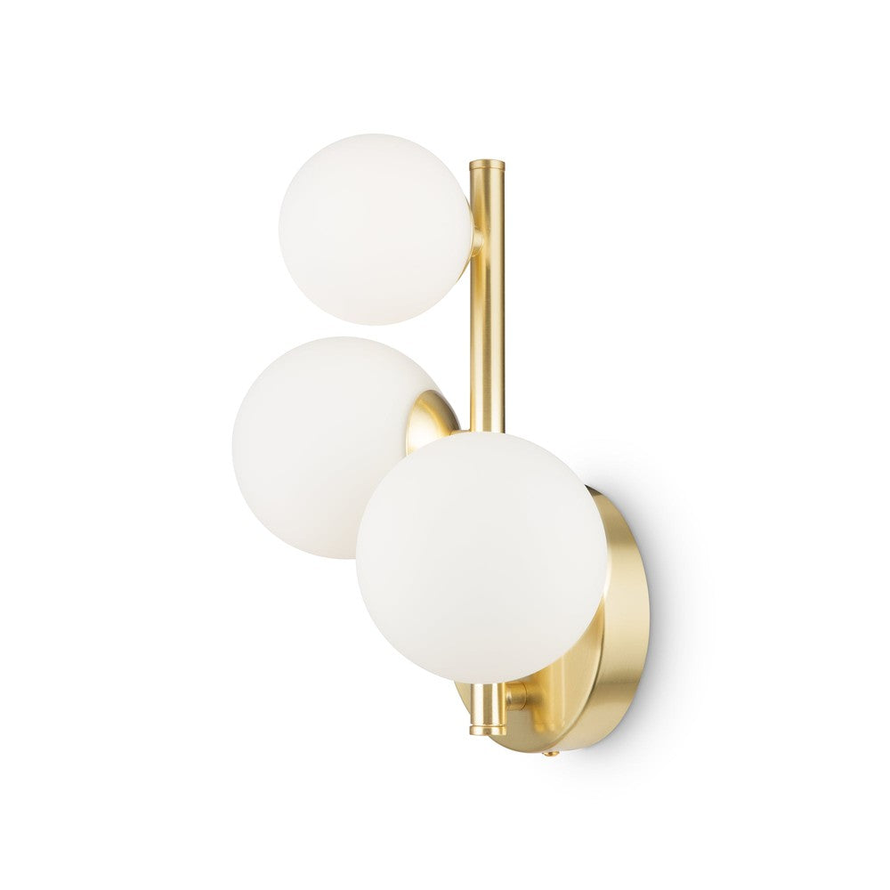 Dallas Wall Lamp Trio With Gold Styling-Maytoni-South Charlotte Fine Lighting