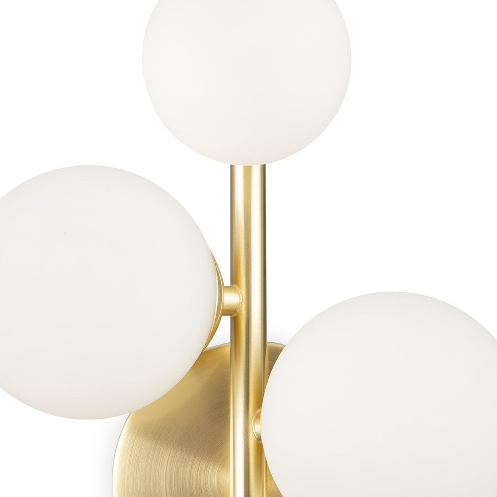 Dallas Wall Lamp Trio With Gold Styling-Maytoni-South Charlotte Fine Lighting