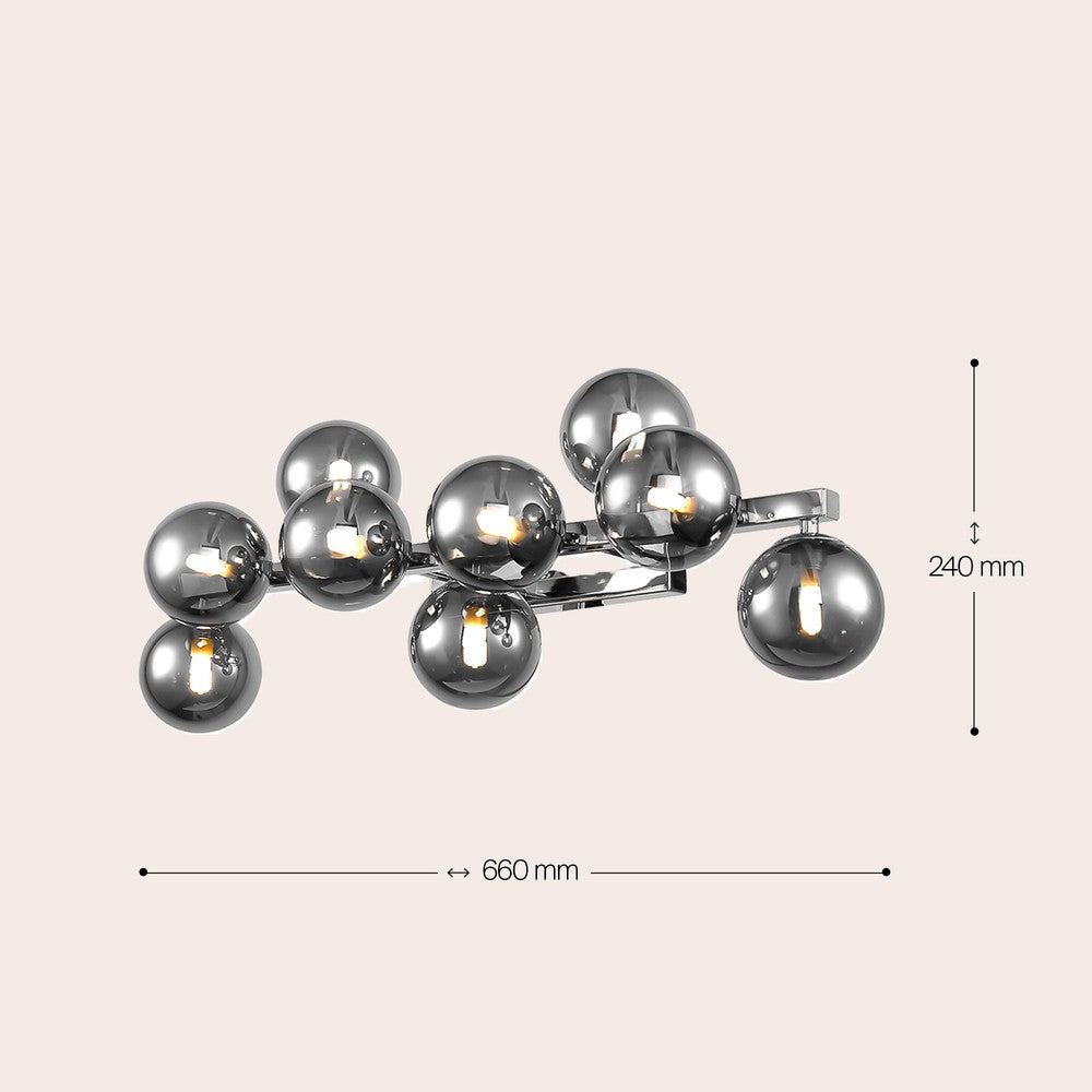 Dallas Wall Lamp With Chrome Styling - Long-Maytoni-South Charlotte Fine Lighting