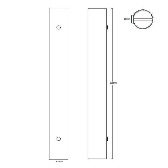 Measurement diagram of Temple Pillar Light made by Leverint and sold by South Charlotte Fine Lighting