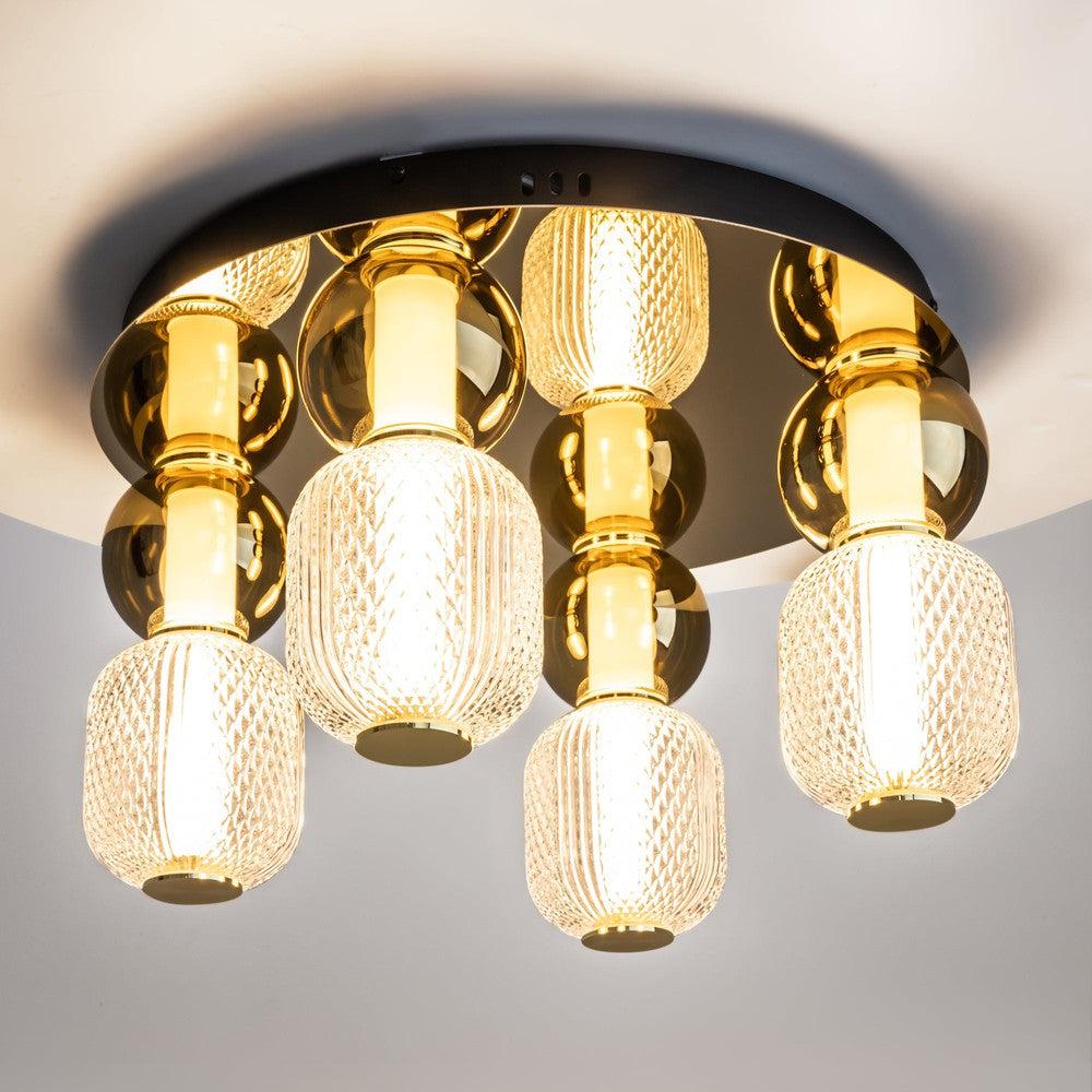 Drop Chandelier With Gold Styling-Maytoni-South Charlotte Fine Lighting