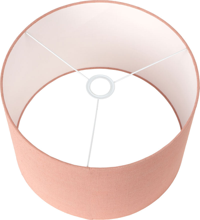 Edward apricot lamp shade with white lining