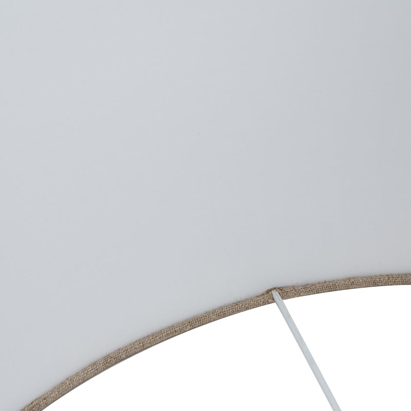 Edward natural lampshade with white lining