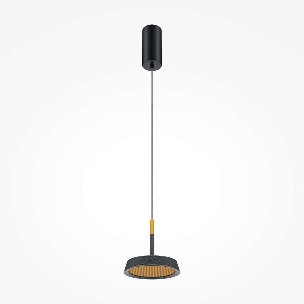 El Pendant Lamp With Black with gold Styling-Maytoni-South Charlotte Fine Lighting