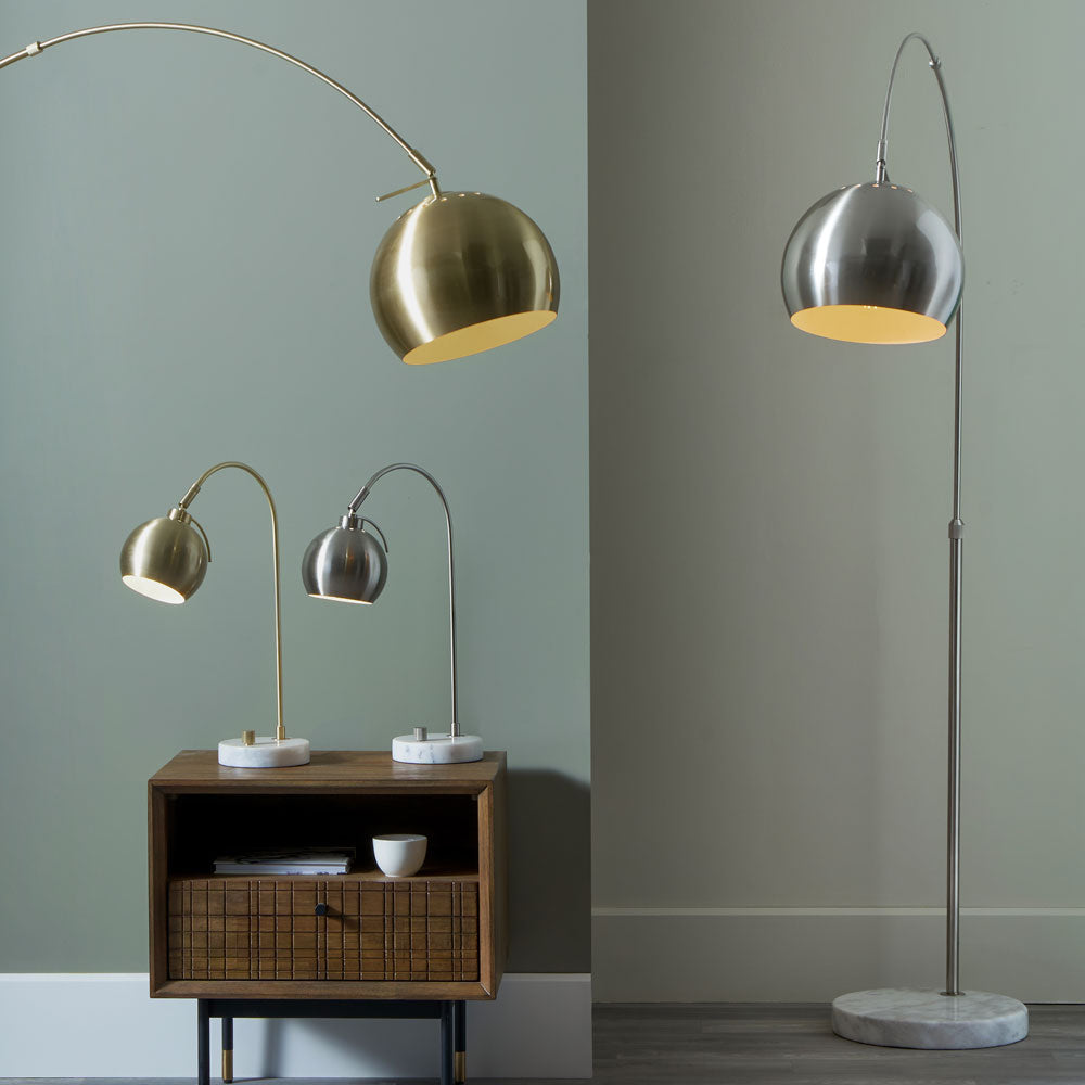 The Feliciani range comes in brushed silver and brushed gold finishes