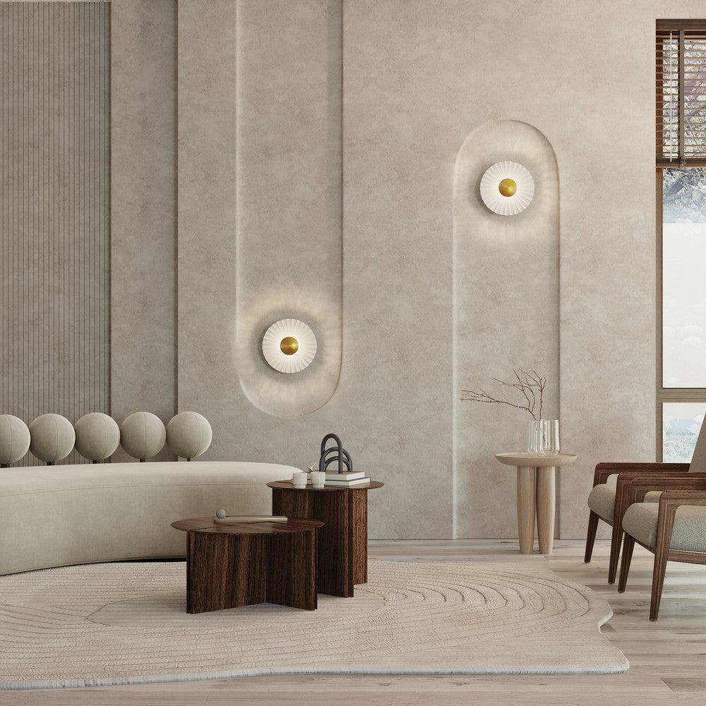 Fiore Wall Lamp With Brass Styling-Maytoni-South Charlotte Fine Lighting