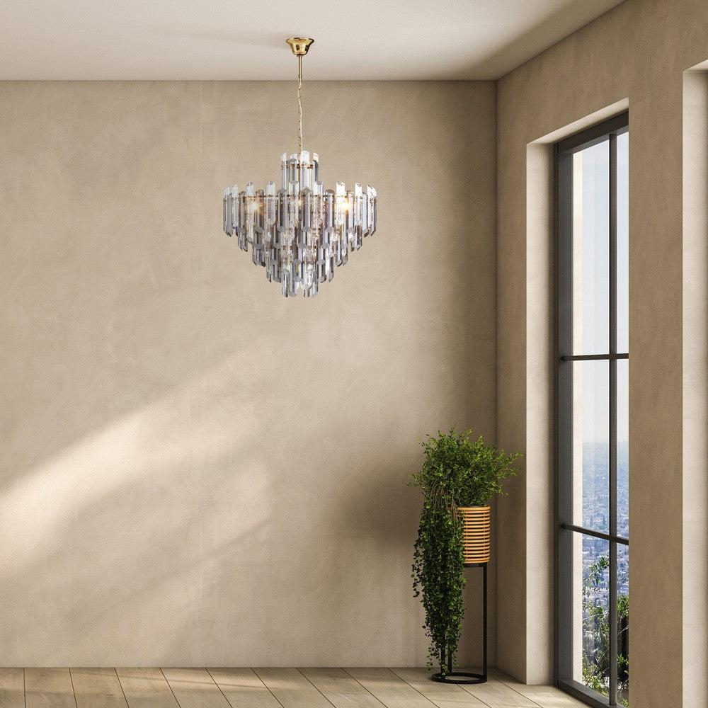 Flare Chandelier With Gold Styling - Large-Maytoni-South Charlotte Fine Lighting