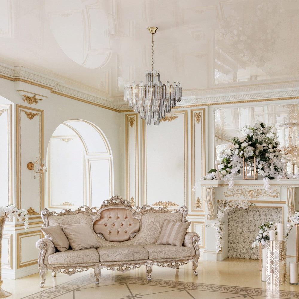 Flare Chandelier With Gold Styling - Large-Maytoni-South Charlotte Fine Lighting