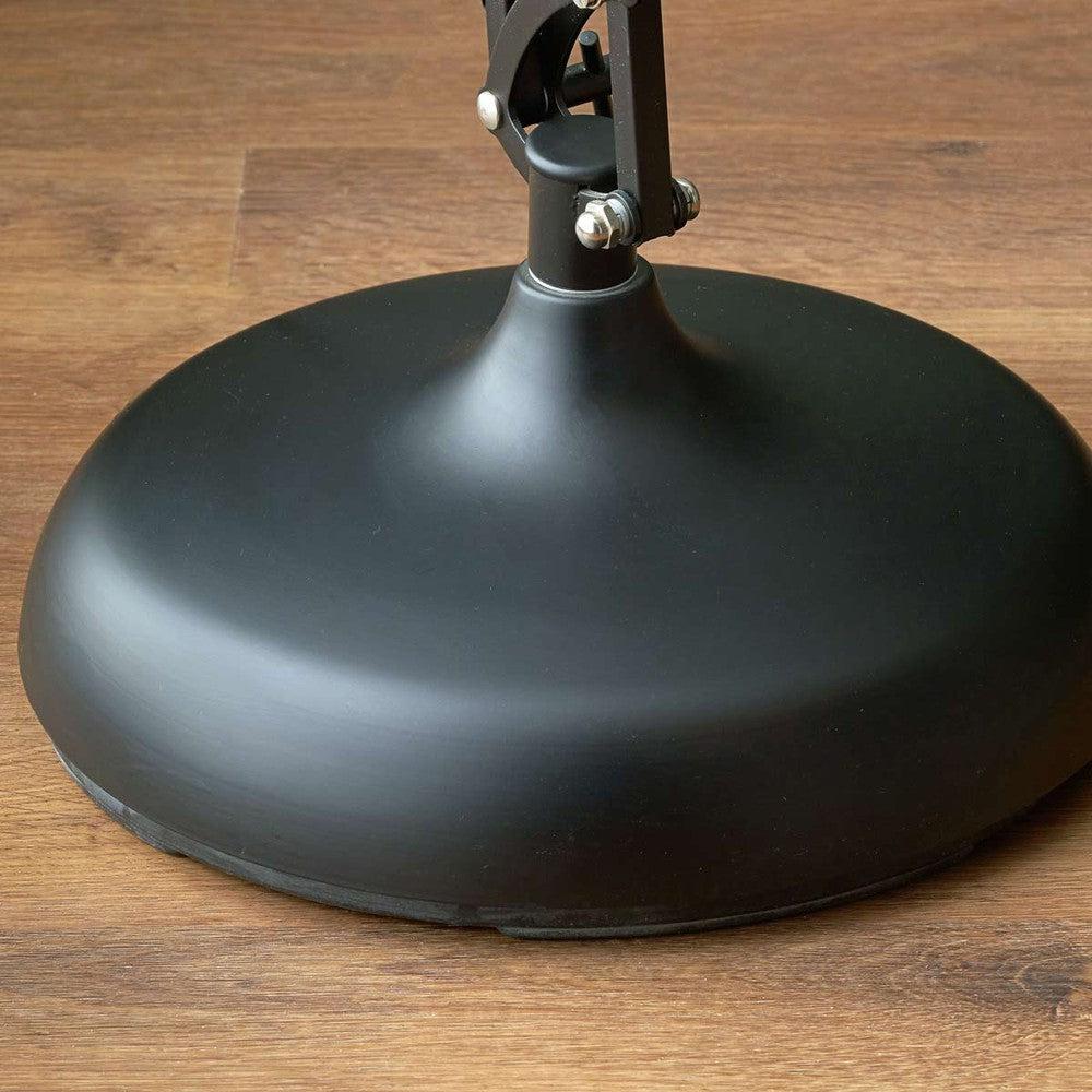 Reading lamp standing base in matt black