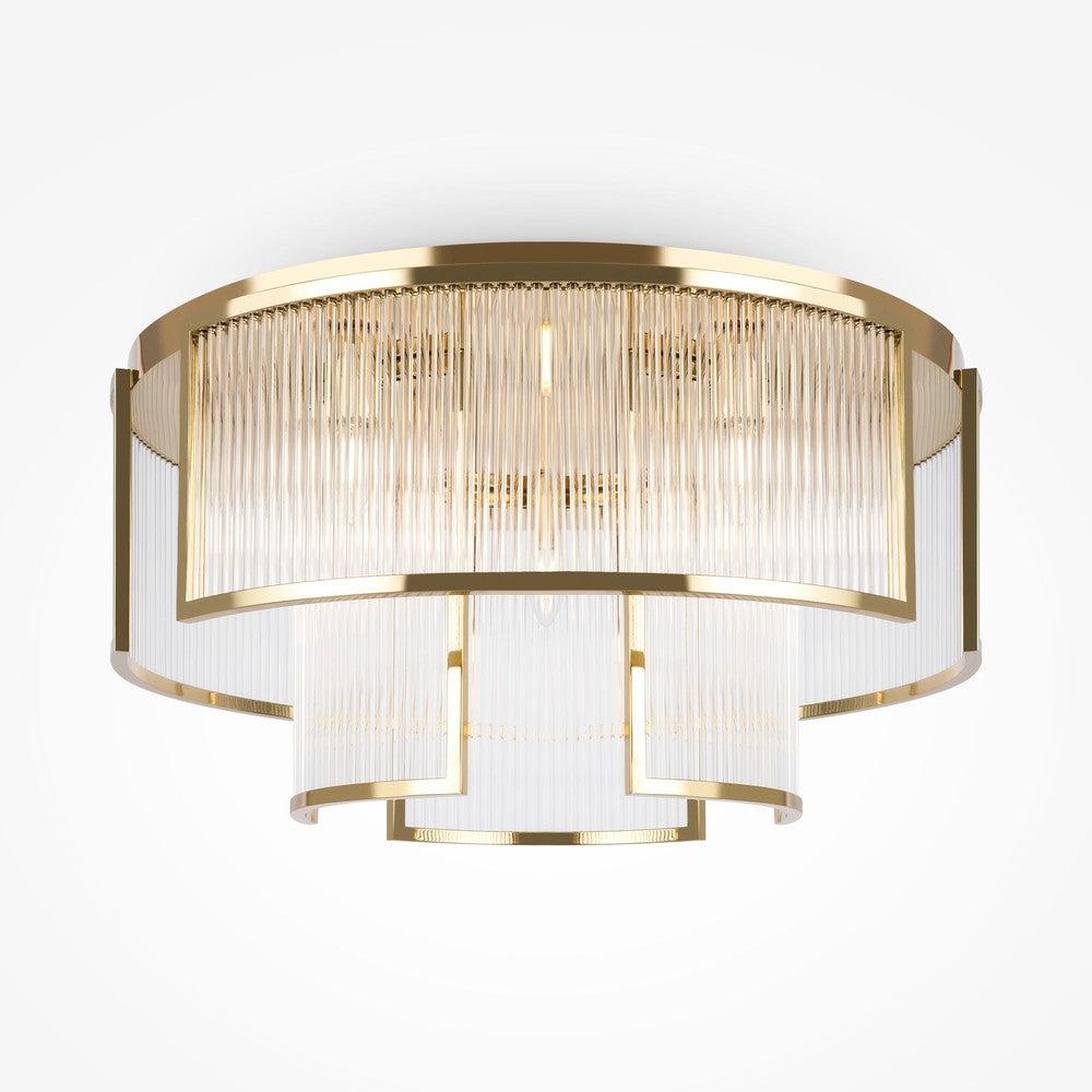 Frame Chandelier With Gold Styling - Large-Maytoni-South Charlotte Fine Lighting