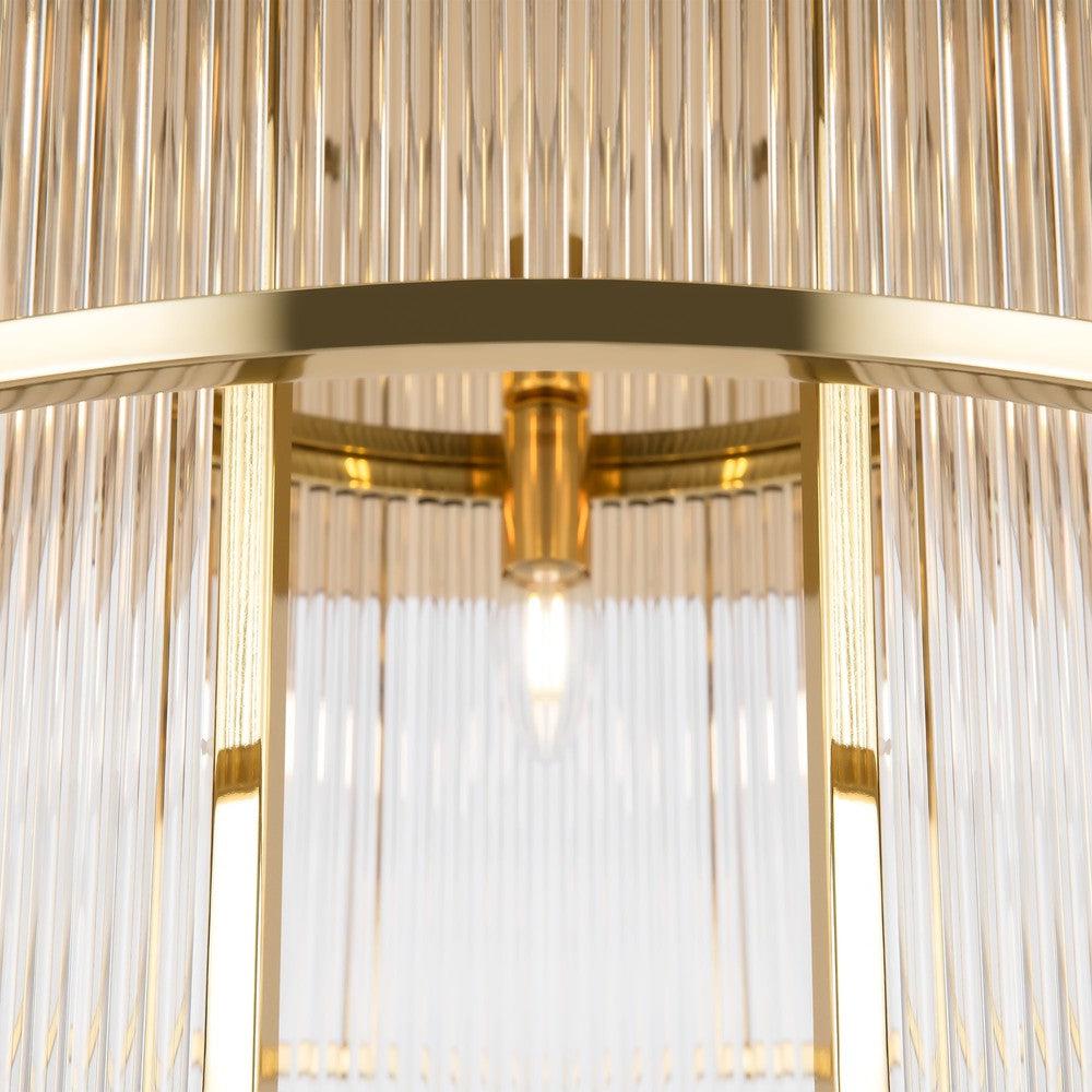 Frame Chandelier With Gold Styling - Large-Maytoni-South Charlotte Fine Lighting