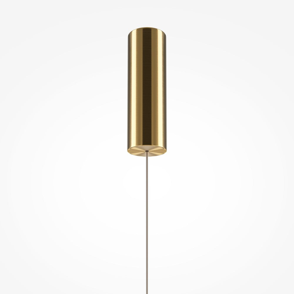 Golden Cage Vertical Pendant Lamp With Gold Styling-Maytoni-South Charlotte Fine Lighting