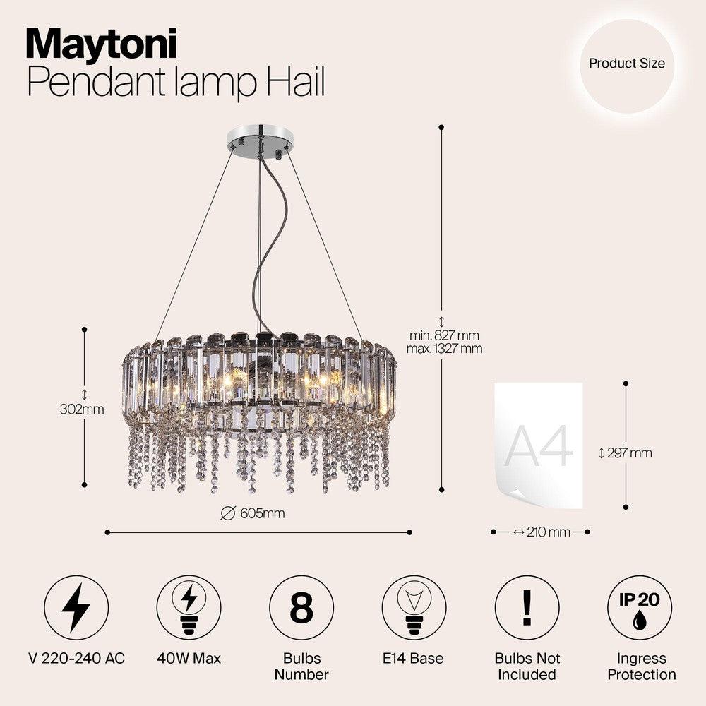 Hail Chandelier With Chrome Styling-Maytoni-South Charlotte Fine Lighting