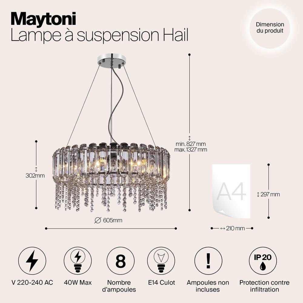 Hail Chandelier With Chrome Styling-Maytoni-South Charlotte Fine Lighting