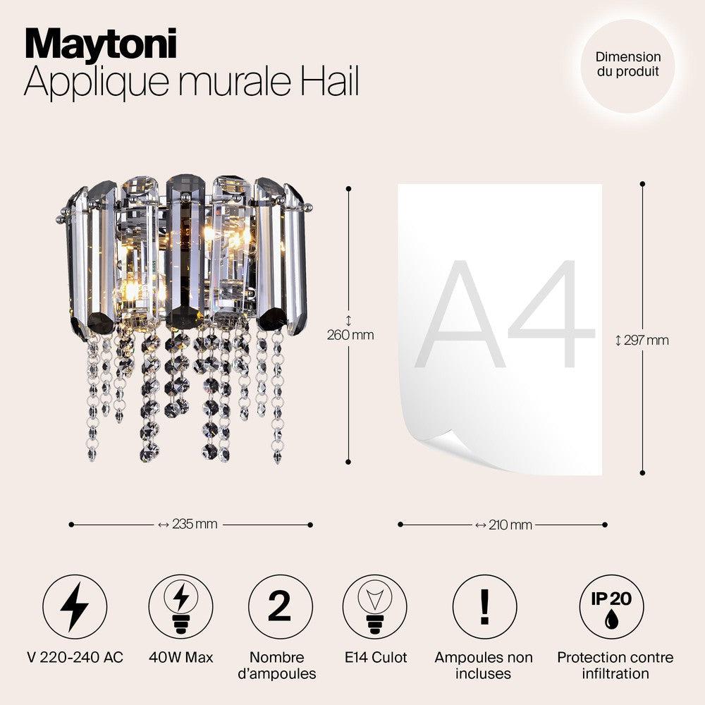 Hail Wall Lamp With Chrome Styling-Maytoni-South Charlotte Fine Lighting