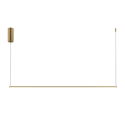 Halo Long Pendant Lamp With Brass Styling-Maytoni-South Charlotte Fine Lighting
