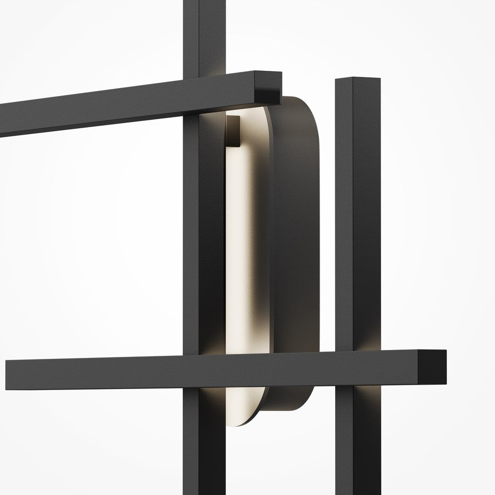 Halo Wall Lamp In Black-Maytoni-South Charlotte Fine Lighting