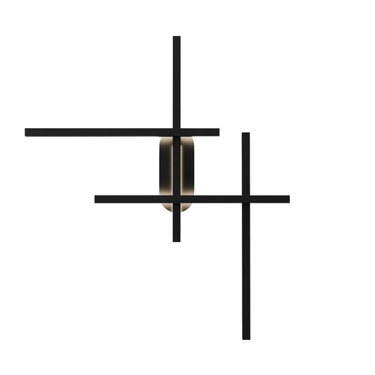 Halo Wall Lamp In Black-Maytoni-South Charlotte Fine Lighting