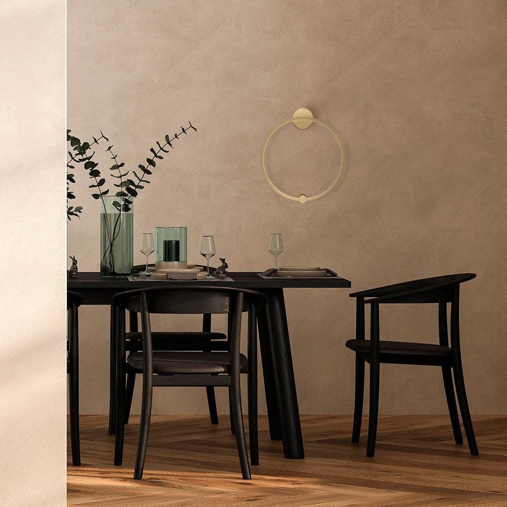 Halo Wall Lamp With Brass Styling - Medium-Maytoni-South Charlotte Fine Lighting