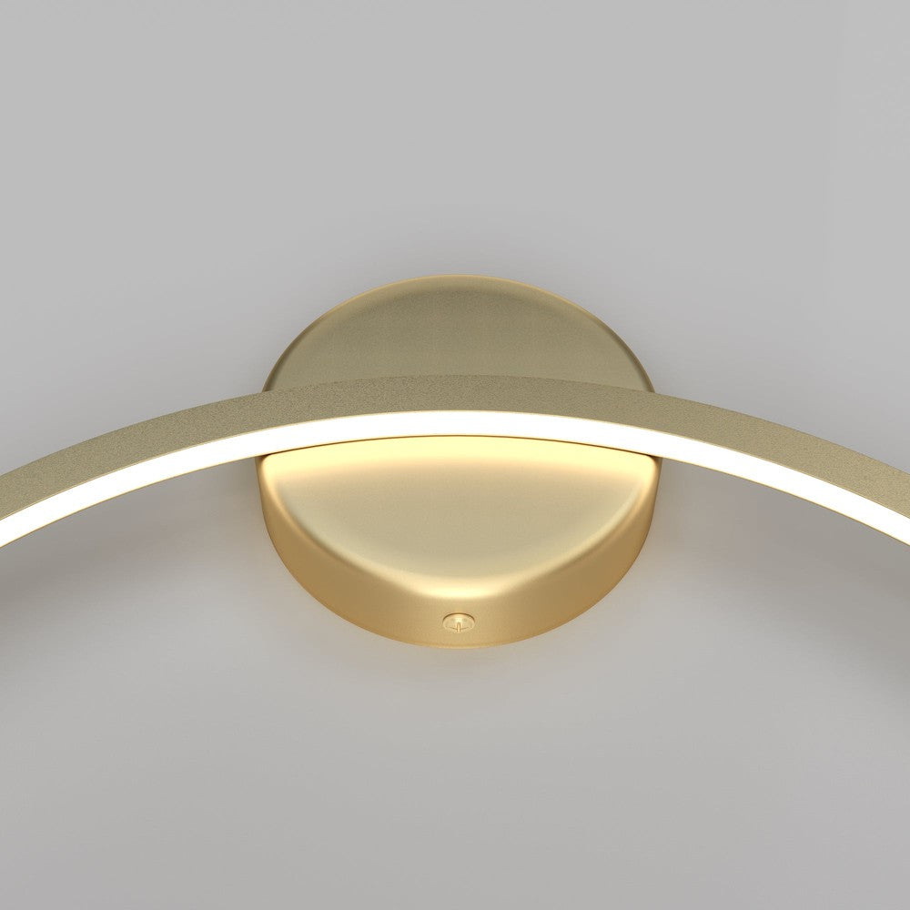 Halo Wall Lamp With Brass Styling - Medium-Maytoni-South Charlotte Fine Lighting