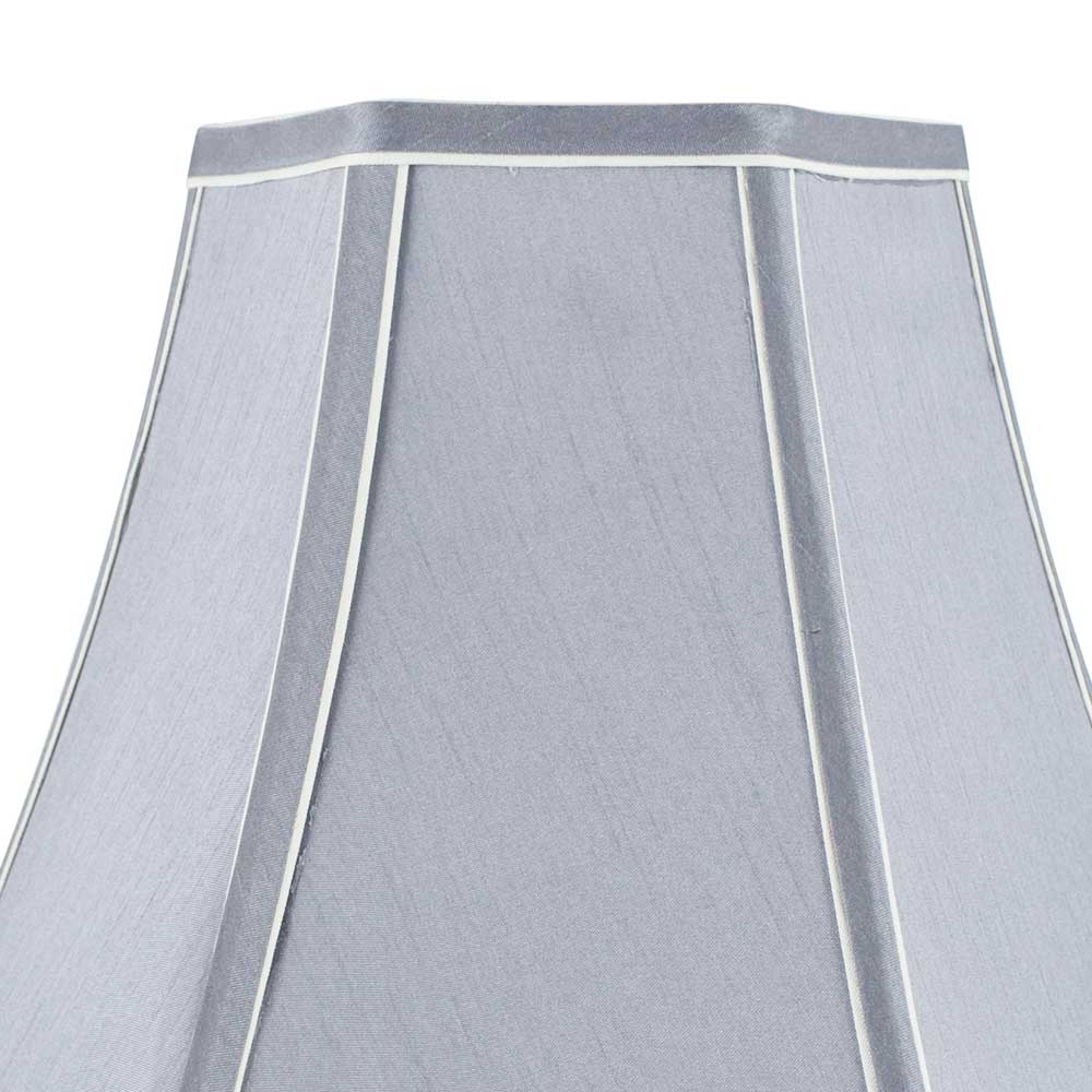 The steel grey colour gives this hexagon shaped lightshade a modern makeover