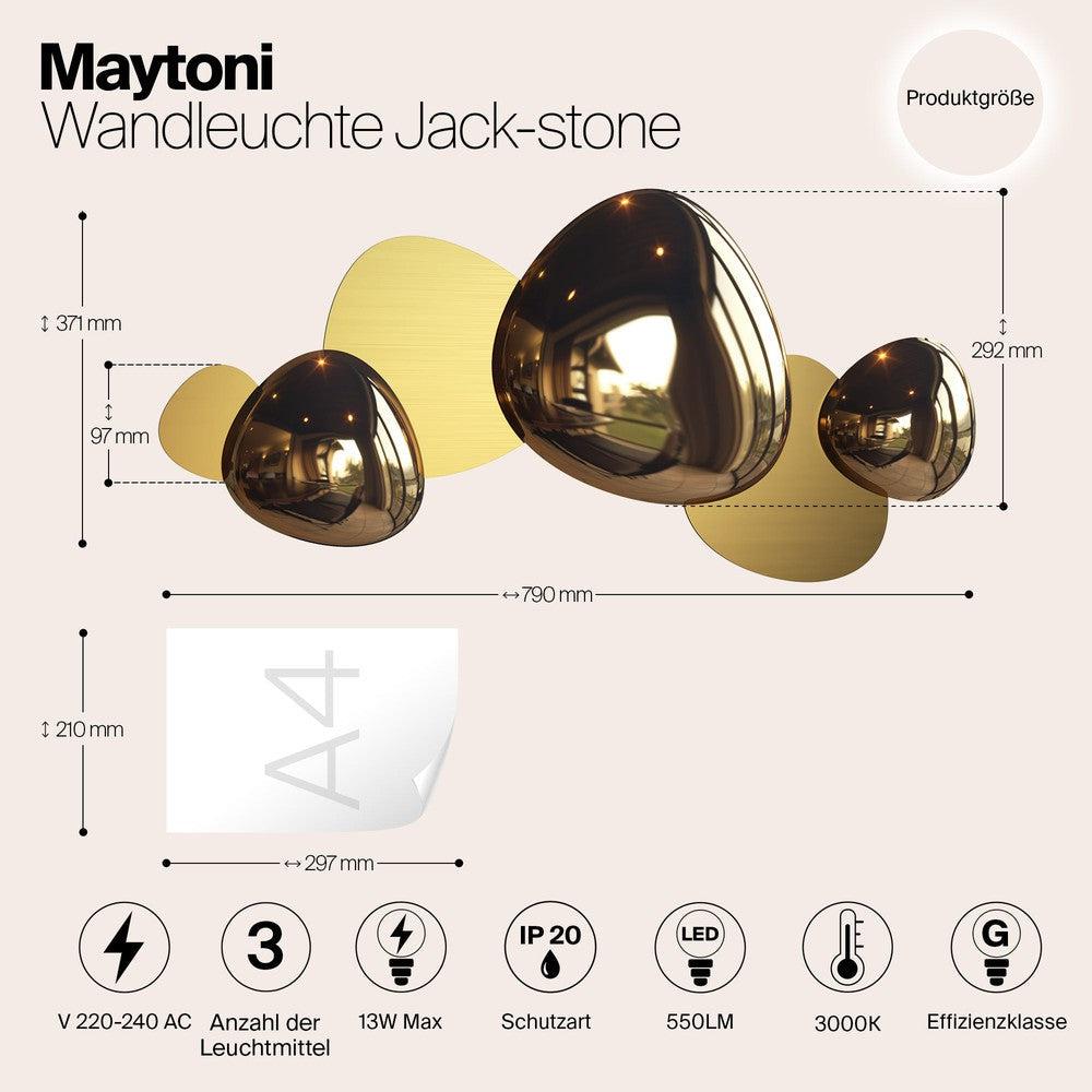 Jack-stone Wall Lamp With Gold Styling - Large-Maytoni-South Charlotte Fine Lighting