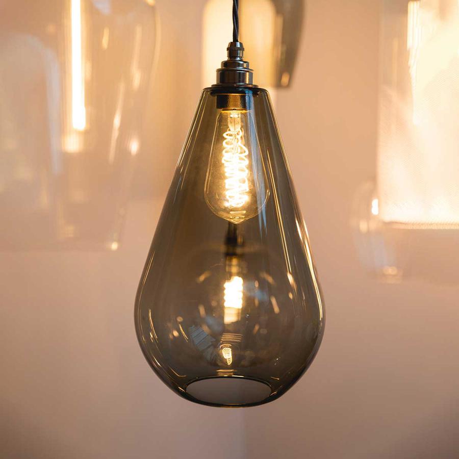 Kingston pendant light in translucent black