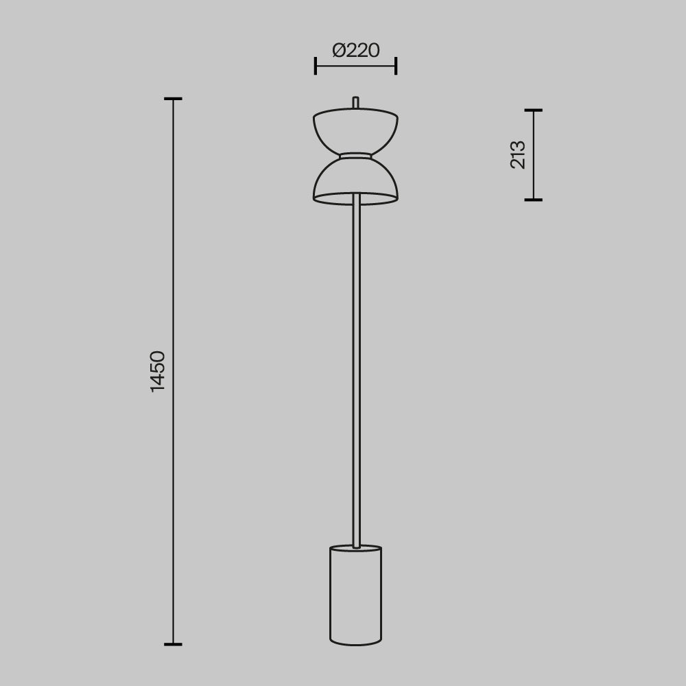 Kyoto Floor Lamp In Black-Maytoni-South Charlotte Fine Lighting