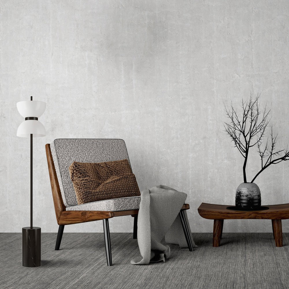 Kyoto Floor Lamp In Black-Maytoni-South Charlotte Fine Lighting