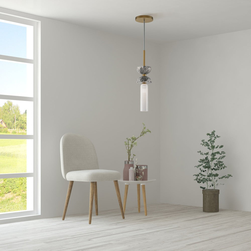 Kyoto Pendant Lamp With Gold And Grey Styling-Maytoni-South Charlotte Fine Lighting