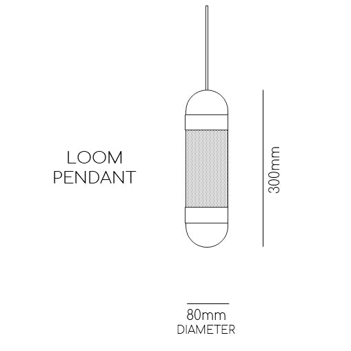 LOOM Pendant Light sizes