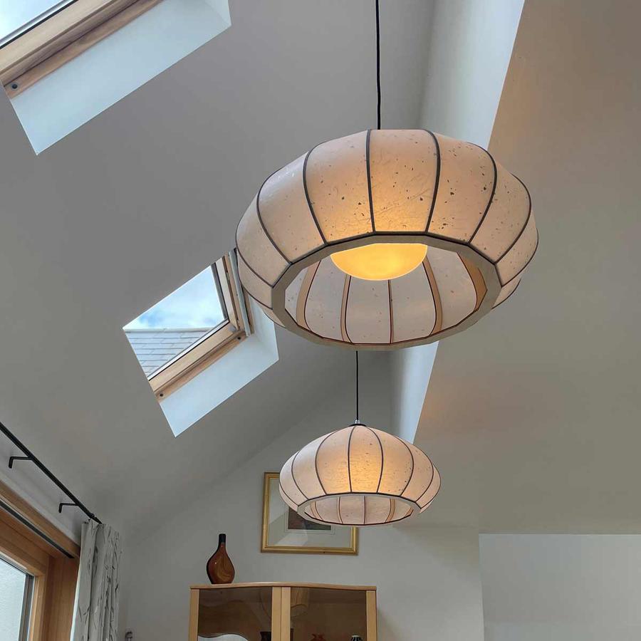 Lantern with shade sold by South Charlotte Fine Lighting