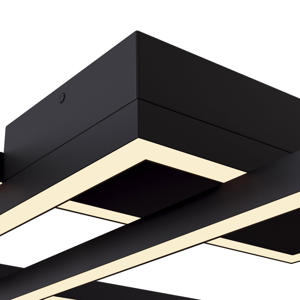 Line Ceiling Lamp In Black - Large-Maytoni-South Charlotte Fine Lighting