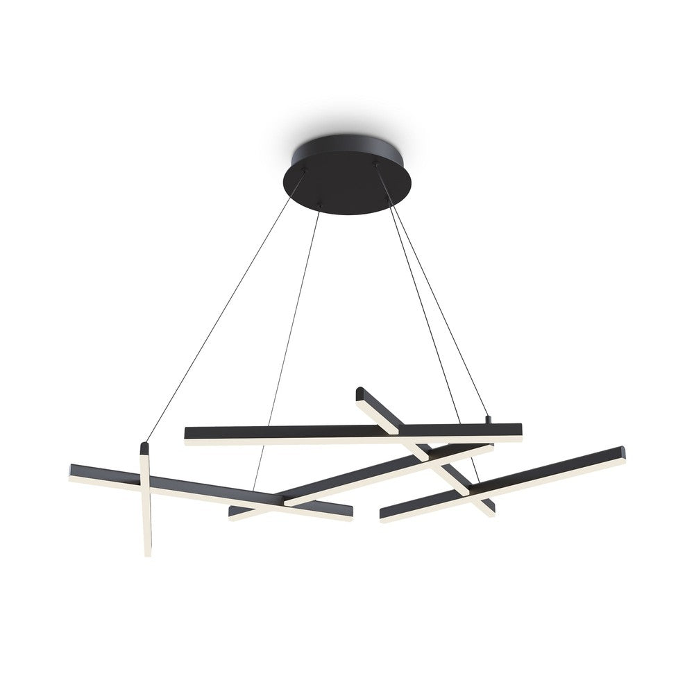 Line Pendant Lamp In Black-Maytoni-South Charlotte Fine Lighting