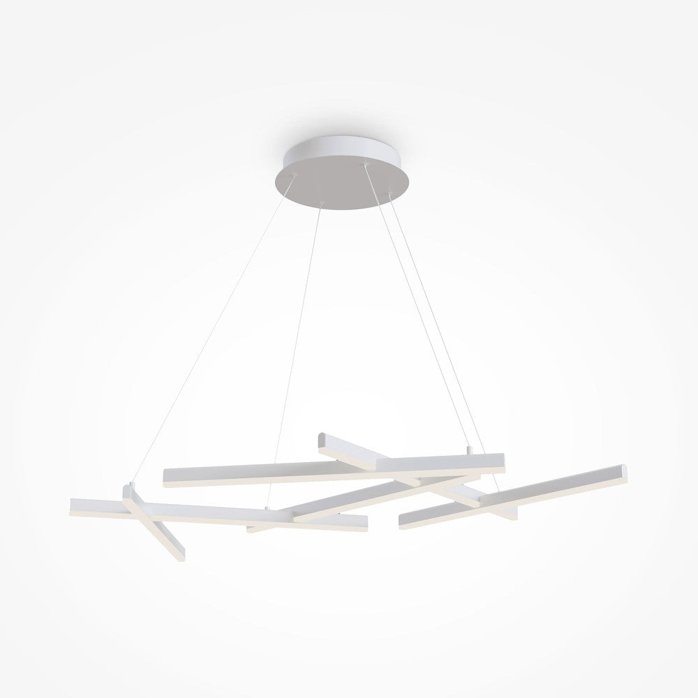 Line Pendant Lamp In White-Maytoni-South Charlotte Fine Lighting