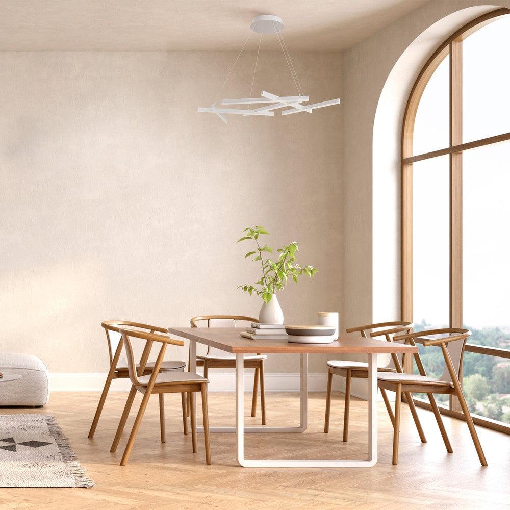 Line Pendant Lamp In White-Maytoni-South Charlotte Fine Lighting