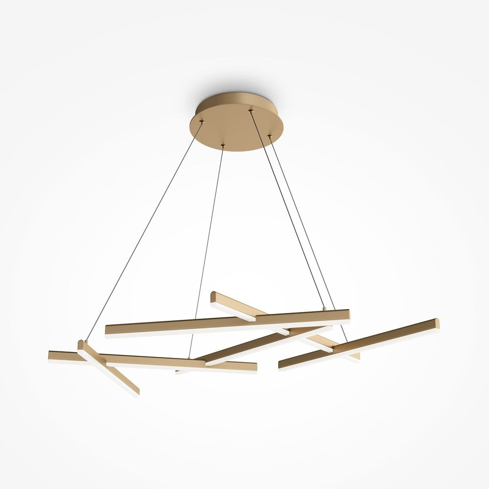 Line Pendant Lamp With Gold Styling-Maytoni-South Charlotte Fine Lighting