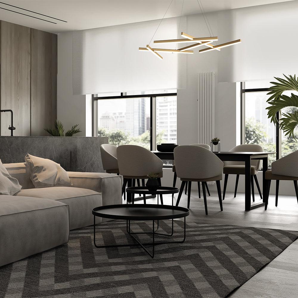 Line Pendant Lamp With Gold Styling-Maytoni-South Charlotte Fine Lighting