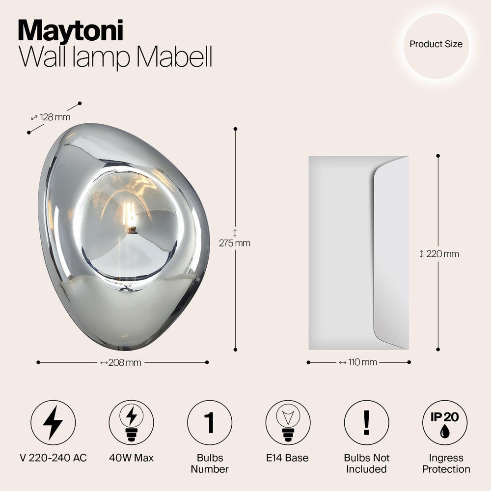 Mabell Wall Lamp In White-Maytoni-South Charlotte Fine Lighting