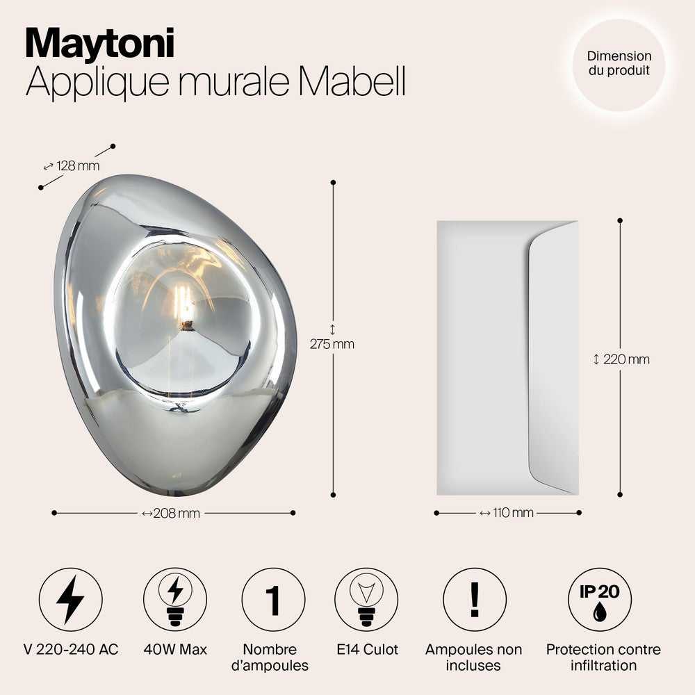 Mabell Wall Lamp In White-Maytoni-South Charlotte Fine Lighting