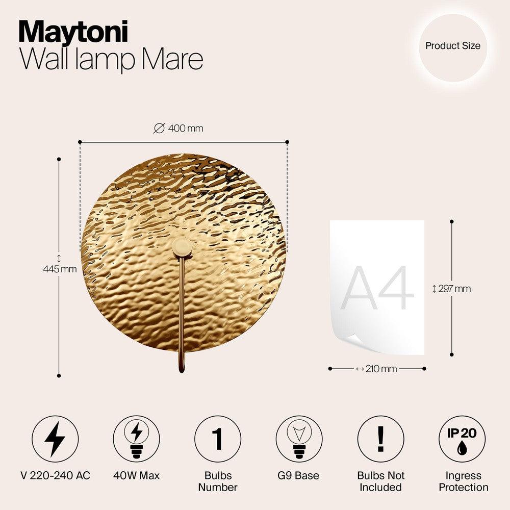 Mare Wall Lamp With Gold Styling-Maytoni-South Charlotte Fine Lighting